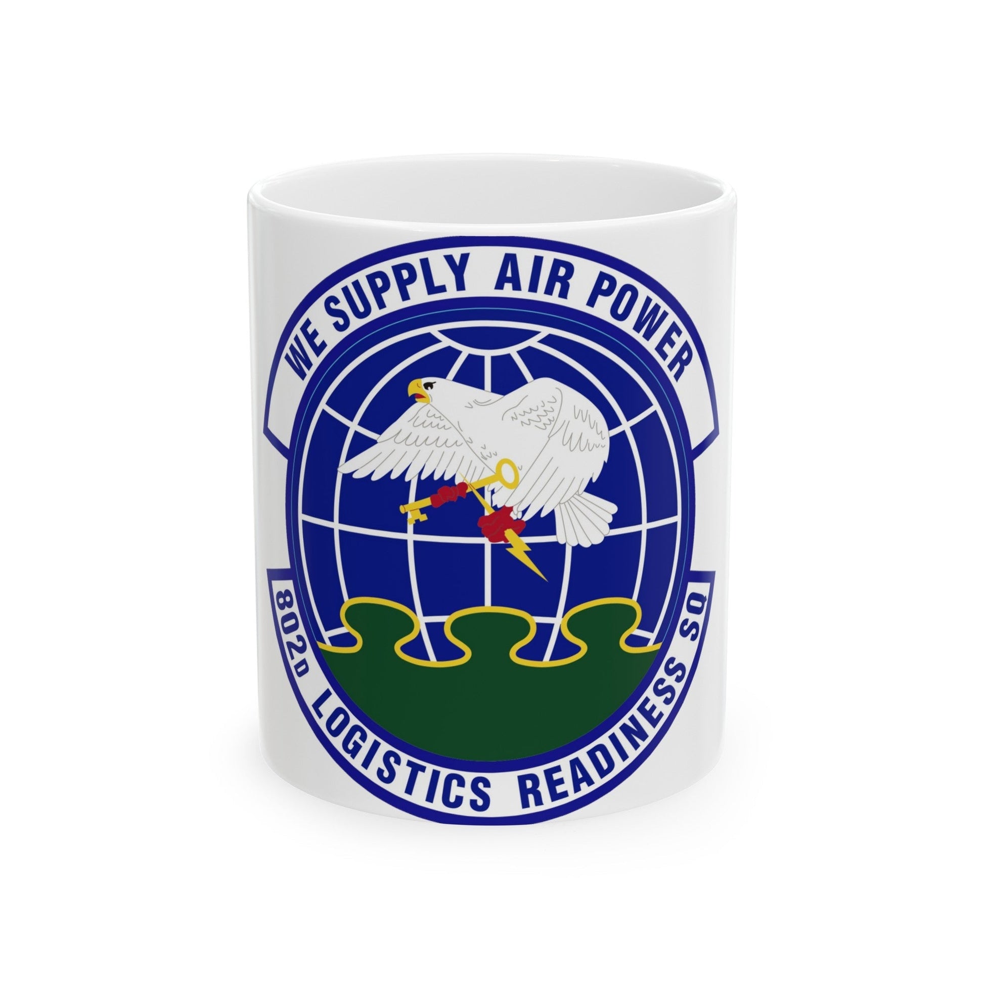 802d Logistics Readiness Squadron (U.S. Air Force) White Coffee Mug-11oz-The Sticker Space