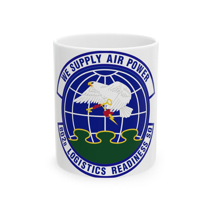 802d Logistics Readiness Squadron (U.S. Air Force) White Coffee Mug-11oz-The Sticker Space