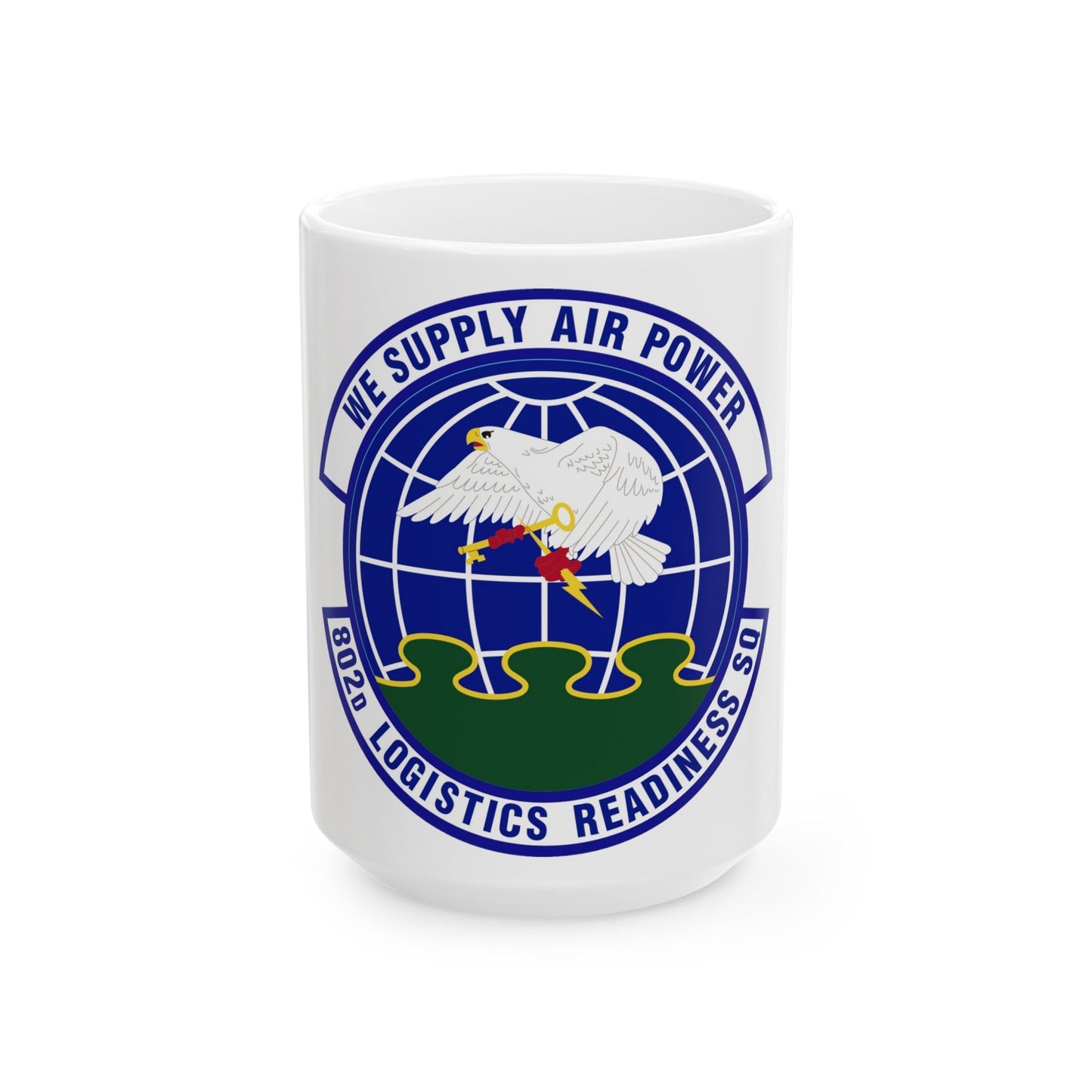 802d Logistics Readiness Squadron (U.S. Air Force) White Coffee Mug-15oz-The Sticker Space