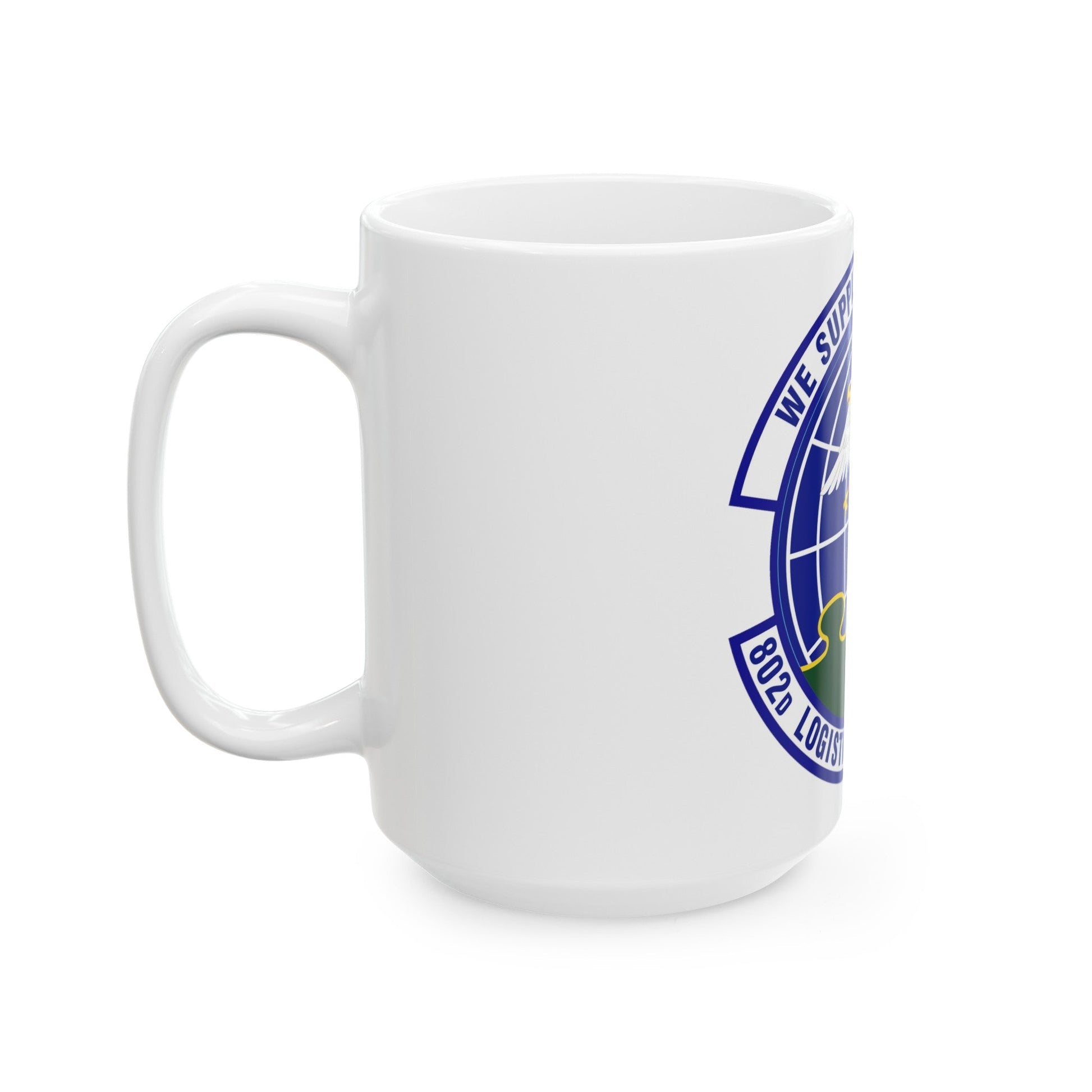 802d Logistics Readiness Squadron (U.S. Air Force) White Coffee Mug-The Sticker Space