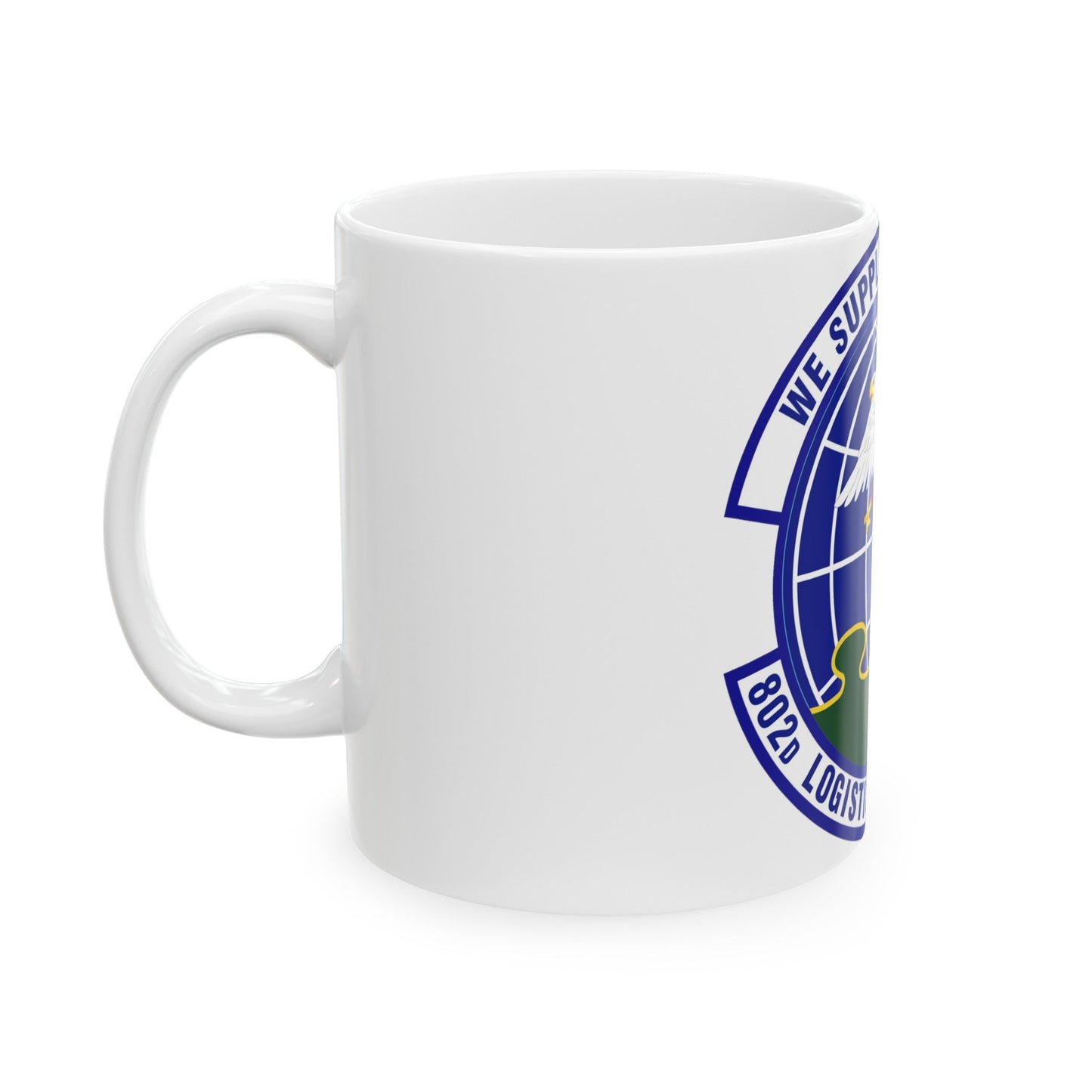 802d Logistics Readiness Squadron (U.S. Air Force) White Coffee Mug-The Sticker Space