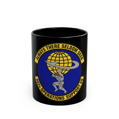 802d Operations Support Squadron (U.S. Air Force) Black Coffee Mug-11oz-The Sticker Space