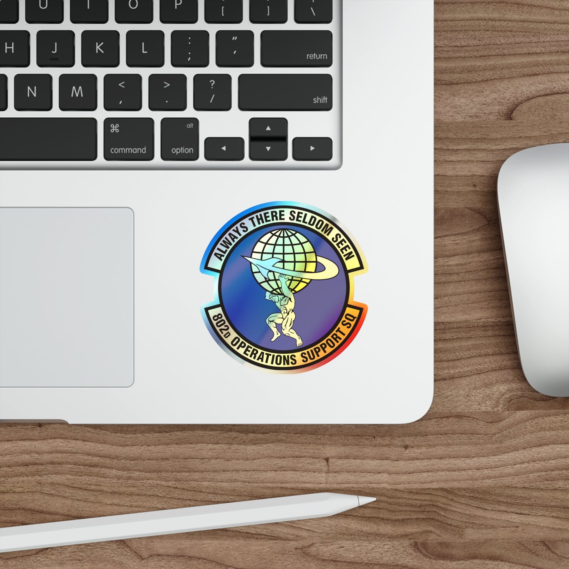 802d Operations Support Squadron (U.S. Air Force) Holographic STICKER Die-Cut Vinyl Decal-The Sticker Space