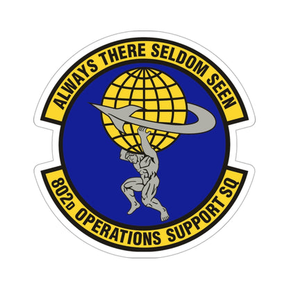 802d Operations Support Squadron (U.S. Air Force) STICKER Vinyl Die-Cut Decal-3 Inch-The Sticker Space