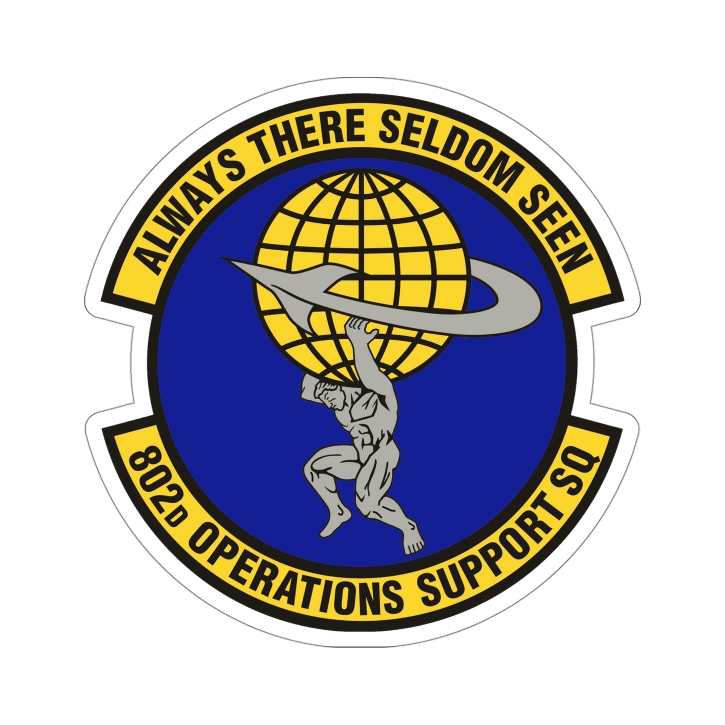 802d Operations Support Squadron (U.S. Air Force) STICKER Vinyl Die-Cut Decal-4 Inch-The Sticker Space