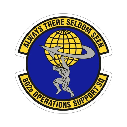 802d Operations Support Squadron (U.S. Air Force) STICKER Vinyl Die-Cut Decal 6 Inch - The Sticker Space