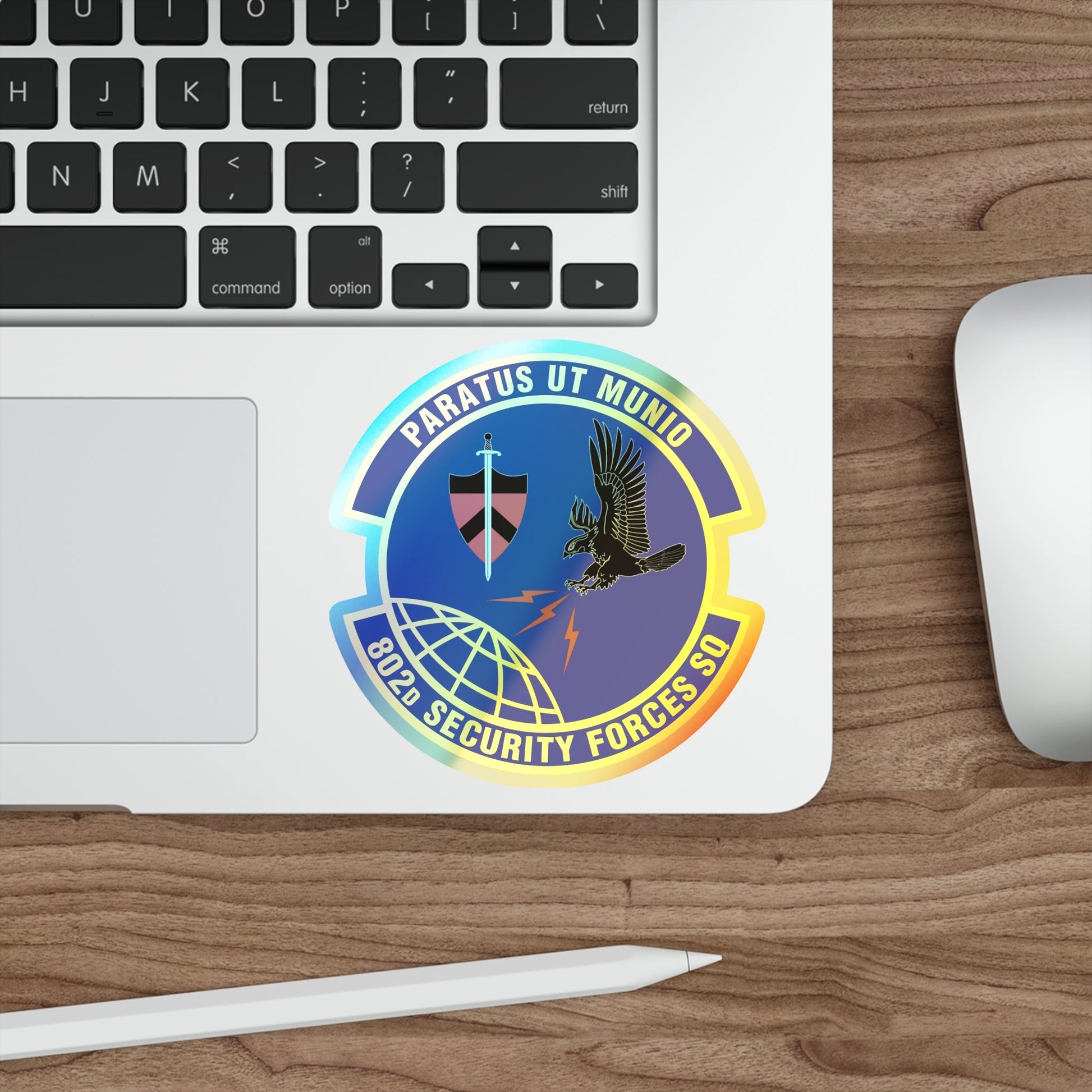 802d Security Forces Squadron (U.S. Air Force) Holographic STICKER Die-Cut Vinyl Decal-The Sticker Space