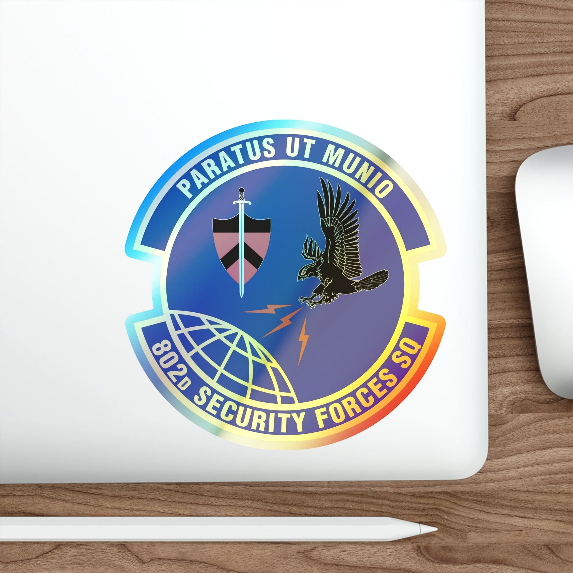 802d Security Forces Squadron (U.S. Air Force) Holographic STICKER Die-Cut Vinyl Decal-The Sticker Space