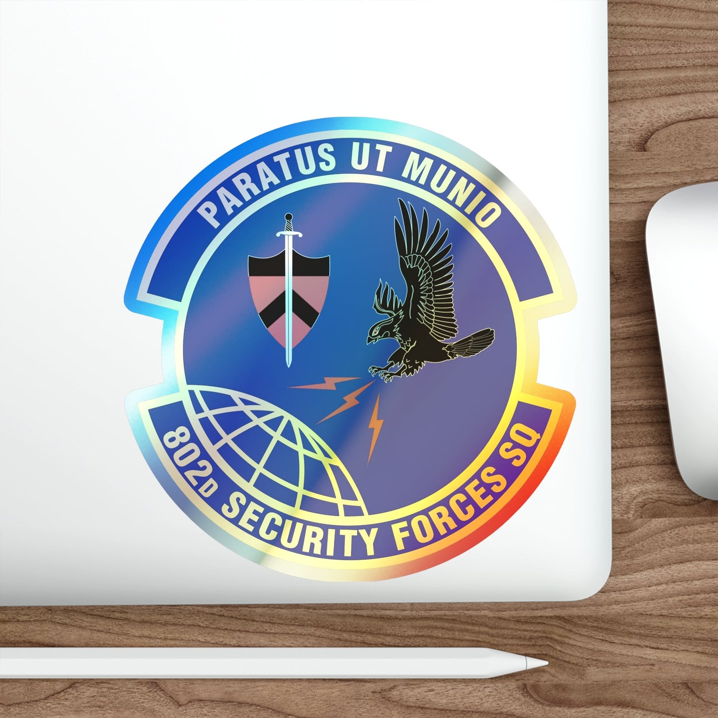 802d Security Forces Squadron (U.S. Air Force) Holographic STICKER Die-Cut Vinyl Decal-The Sticker Space