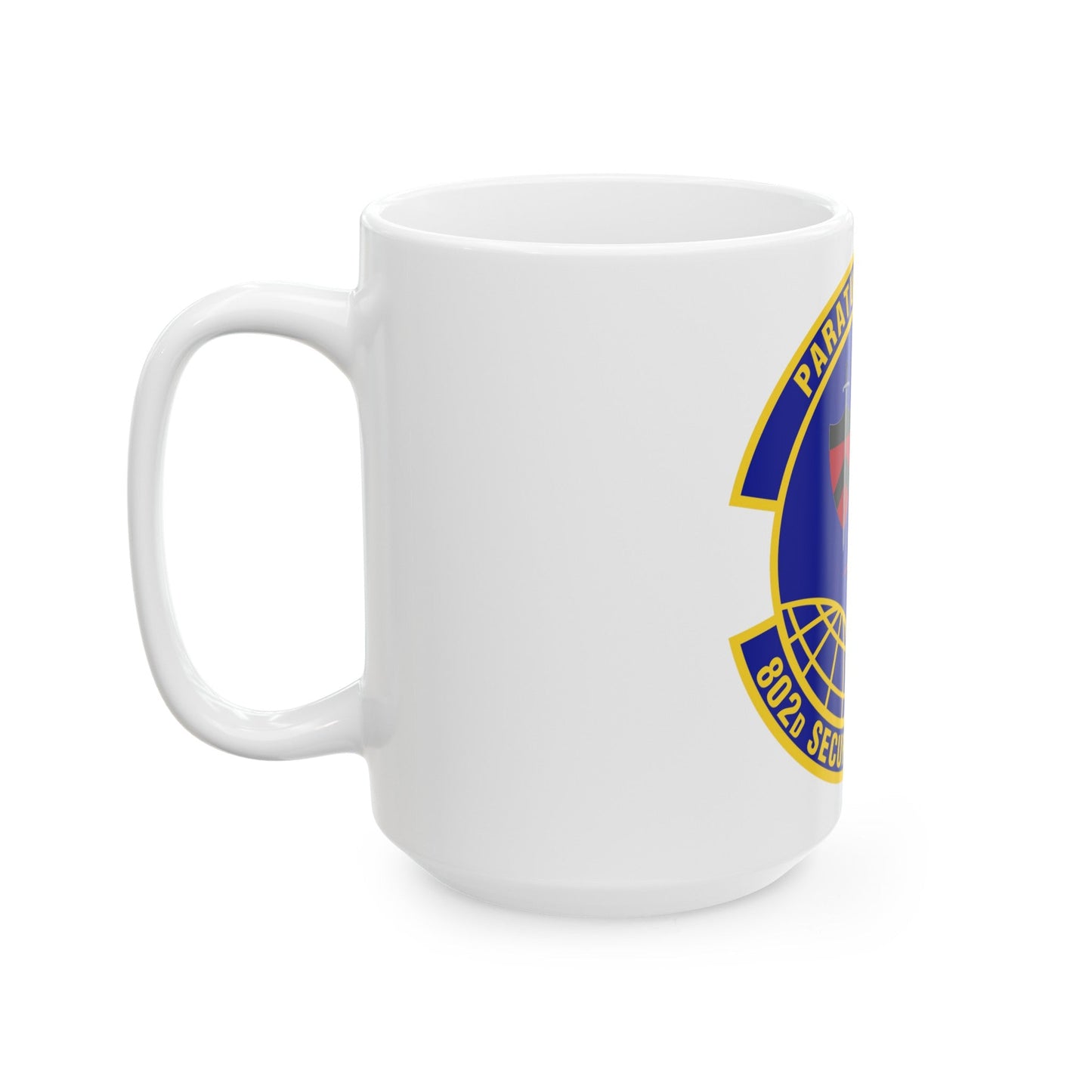 802d Security Forces Squadron (U.S. Air Force) White Coffee Mug-The Sticker Space