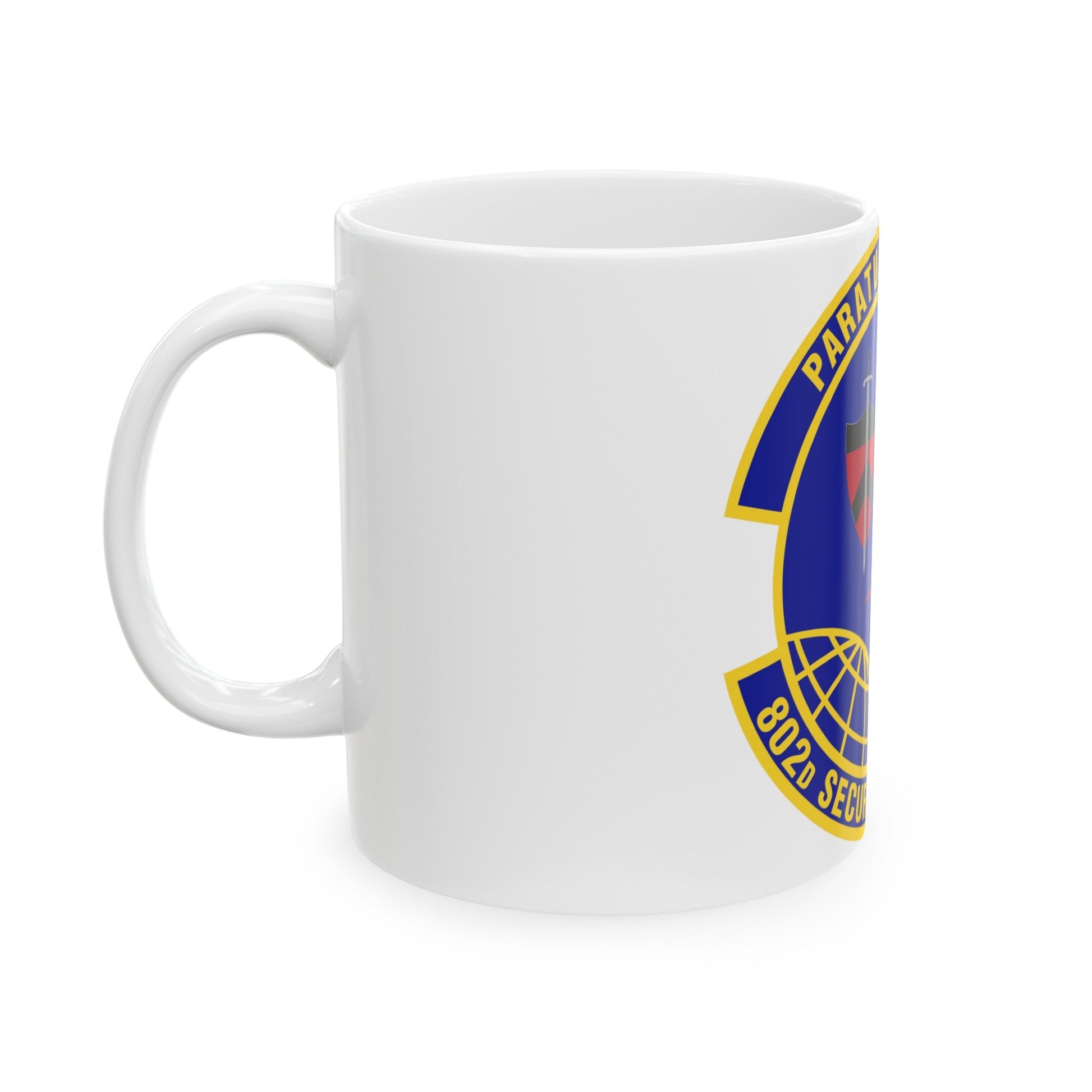 802d Security Forces Squadron (U.S. Air Force) White Coffee Mug-The Sticker Space