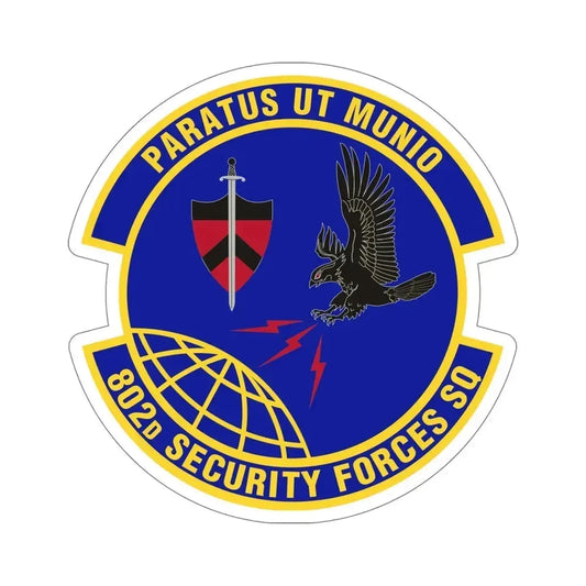 802d Security Forces Squadron (U.S. Air Force) STICKER Vinyl Die-Cut Decal 6 Inch - The Sticker Space