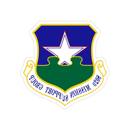 802nd Mission Support Group (U.S. Air Force) REVERSE PRINT Transparent STICKER-4 Inch-The Sticker Space