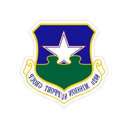 802nd Mission Support Group (U.S. Air Force) REVERSE PRINT Transparent STICKER-5 Inch-The Sticker Space