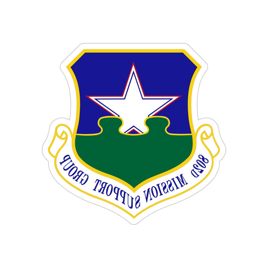 802nd Mission Support Group (U.S. Air Force) REVERSE PRINT Transparent STICKER-6 Inch-The Sticker Space