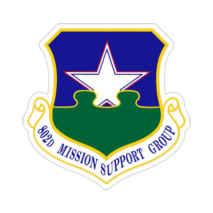 802nd Mission Support Group (U.S. Air Force) STICKER Vinyl Die-Cut Decal-2 Inch-The Sticker Space