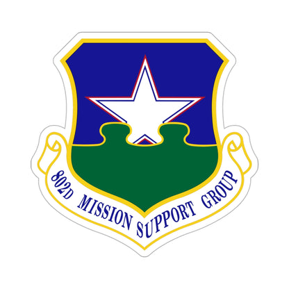 802nd Mission Support Group (U.S. Air Force) STICKER Vinyl Die-Cut Decal-3 Inch-The Sticker Space