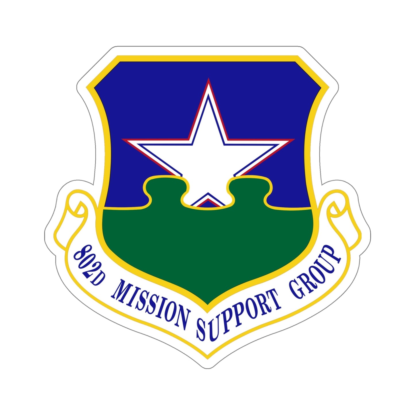 802nd Mission Support Group (U.S. Air Force) STICKER Vinyl Die-Cut Decal-6 Inch-The Sticker Space