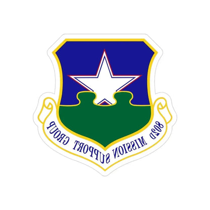 802nd Mission Support Group (U.S. Air Force) REVERSE PRINT Transparent Die-Cut STICKER - The Sticker Space