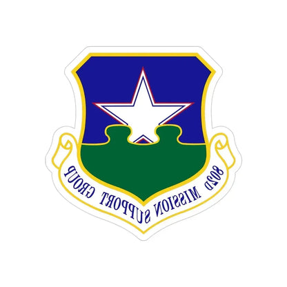 802nd Mission Support Group (U.S. Air Force) REVERSE PRINT Transparent Die-Cut STICKER - The Sticker Space