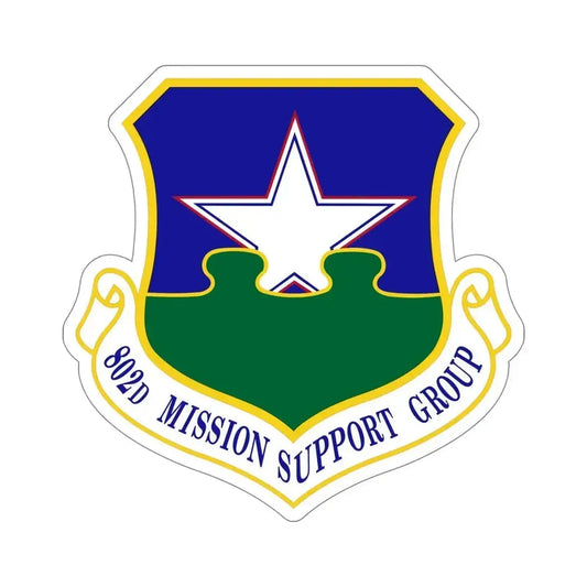 802nd Mission Support Group (U.S. Air Force) STICKER Vinyl Die-Cut Decal 6 Inch - The Sticker Space
