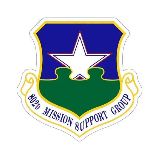 802nd Mission Support Group (U.S. Air Force) STICKER Vinyl Die-Cut Decal 6 Inch - The Sticker Space