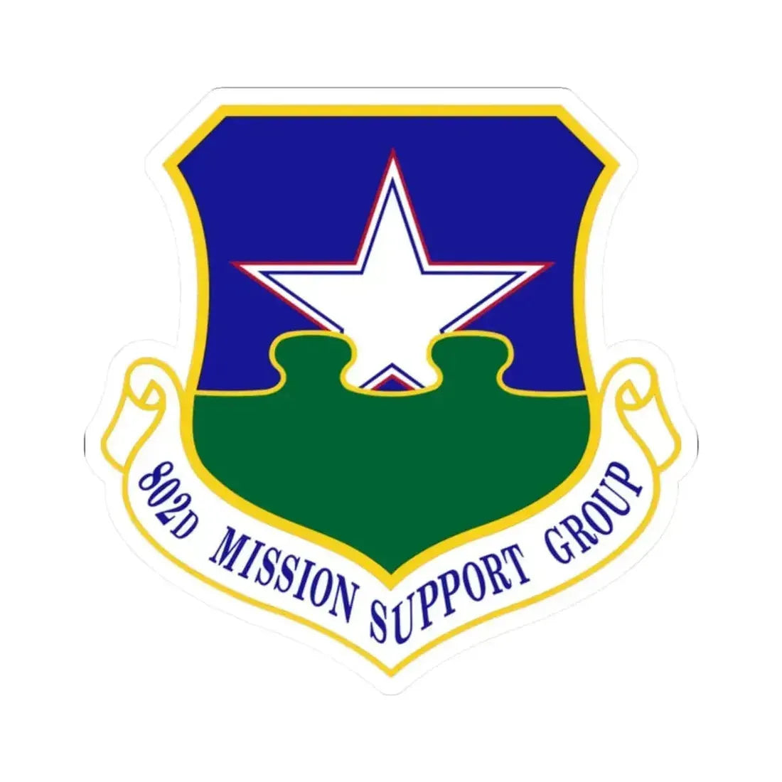 802nd Mission Support Group (U.S. Air Force) STICKER Vinyl Kiss-Cut Decal - The Sticker Space