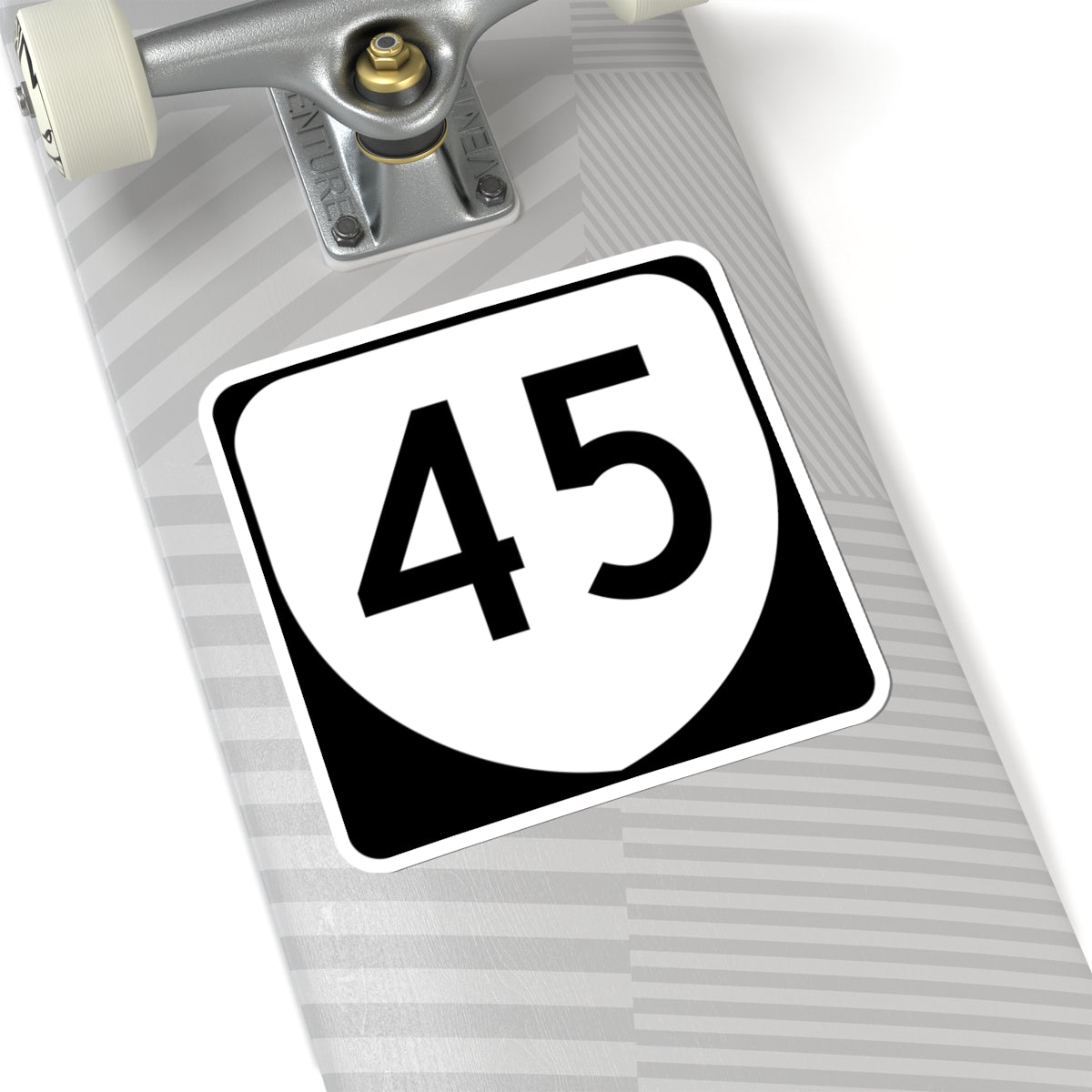 Virginia 45 (Virginia) (Road Sign) STICKER Vinyl Kiss-Cut Decal