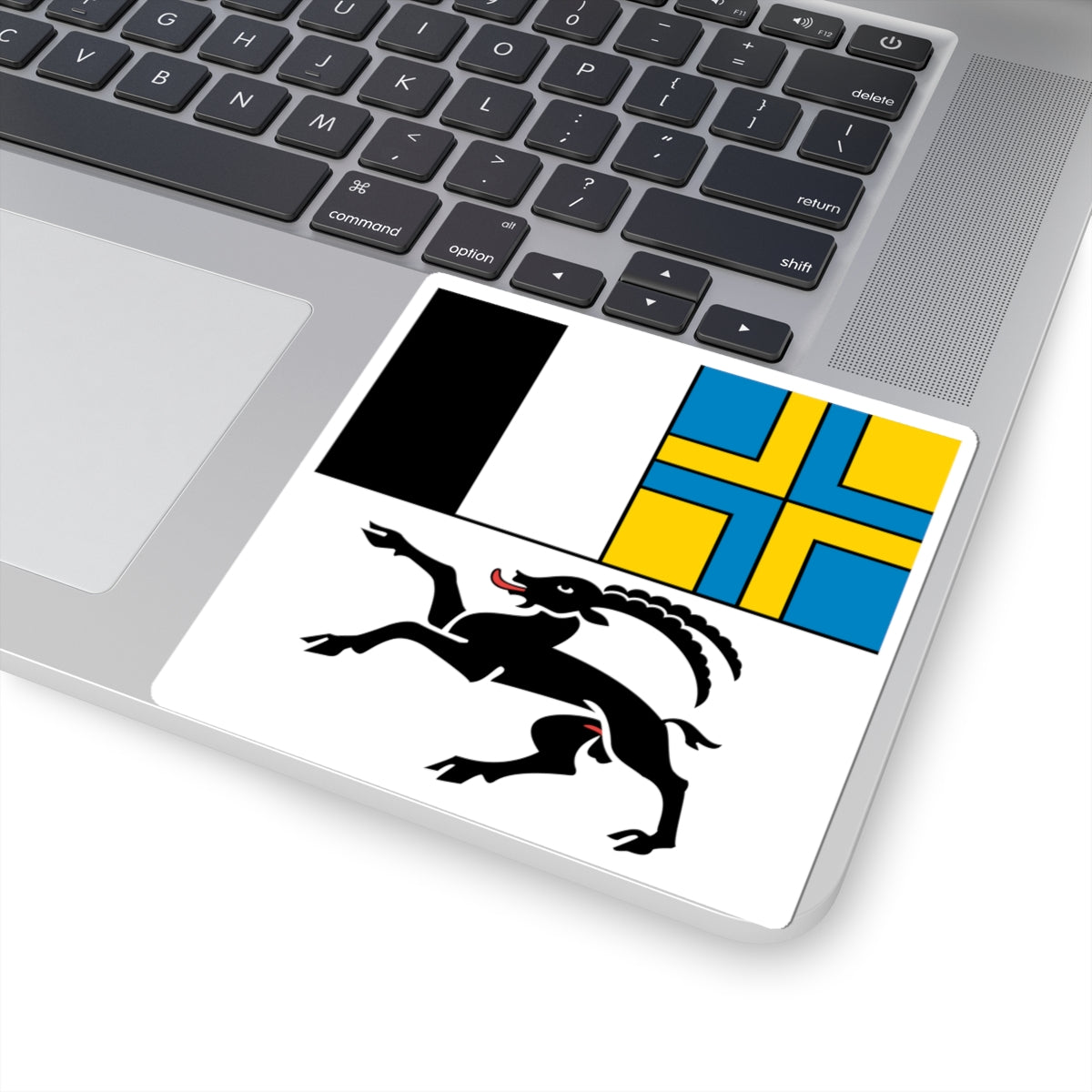 Flag of Canton of Graubunden (Switzerland) STICKER Vinyl Kiss-Cut Decal