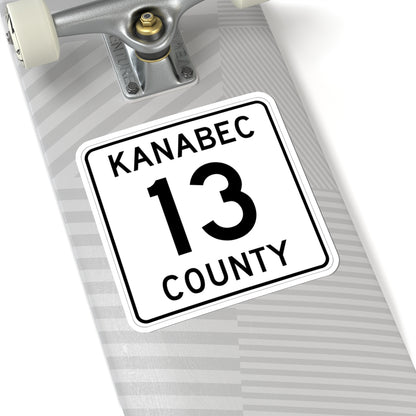 Kanabec County 13 MN (Minnesota) (Road Sign) STICKER Vinyl Kiss-Cut Decal