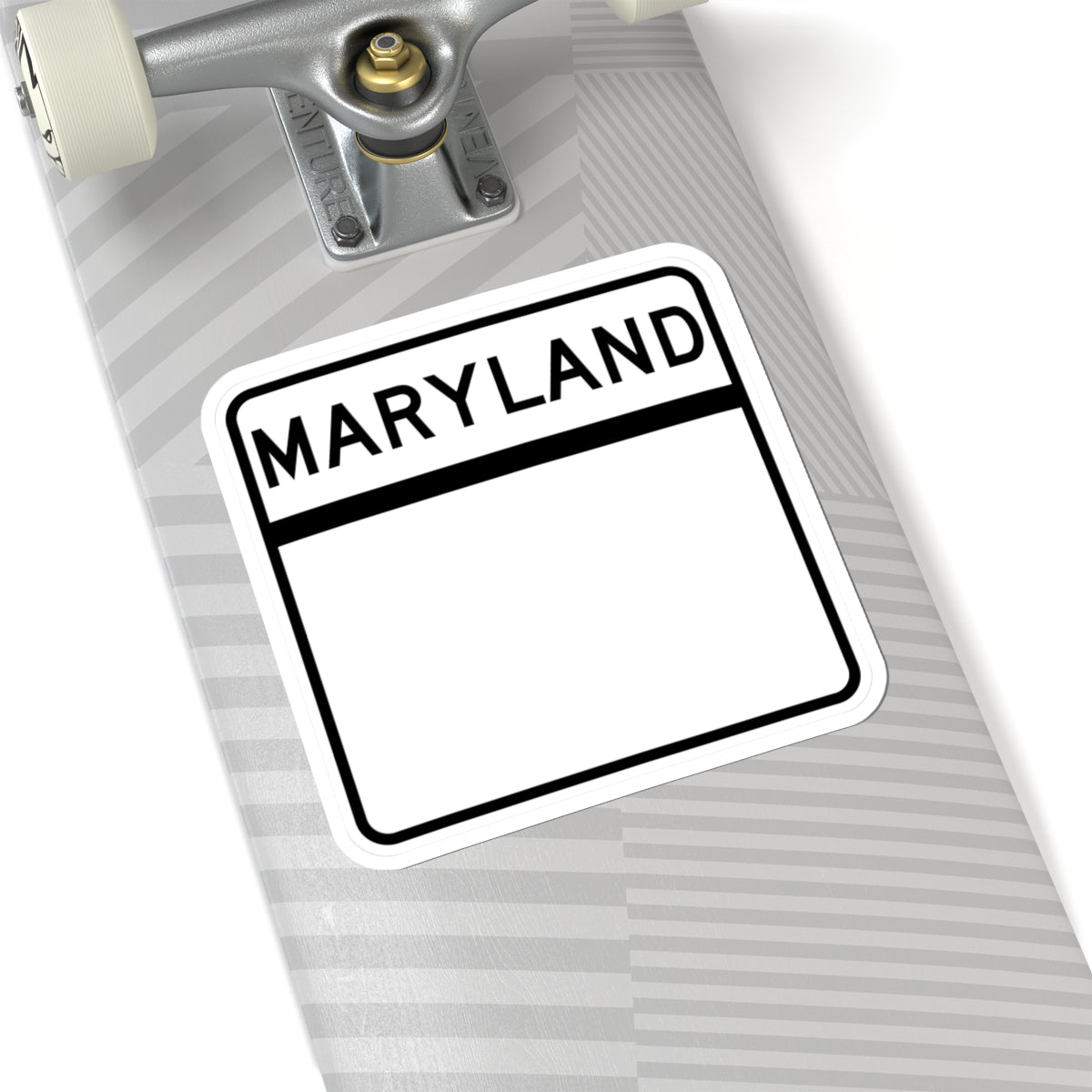 MD blank (Maryland) (Road Sign) STICKER Vinyl Kiss-Cut Decal