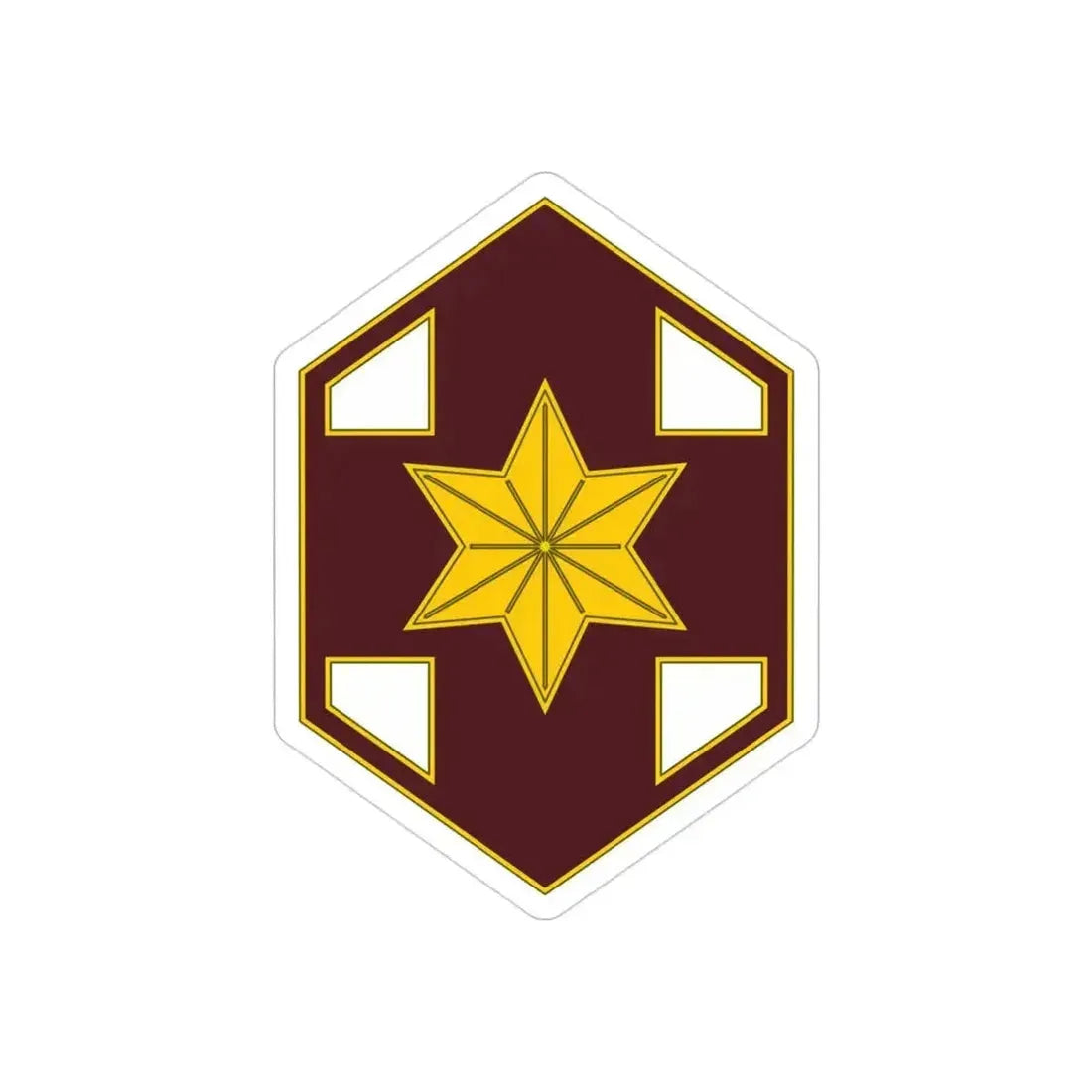 804 Medical Brigade 2 (U.S. Army) REVERSE PRINT Transparent Die-Cut STICKER 3 Inch Die-Cut Transparent - The Sticker Space