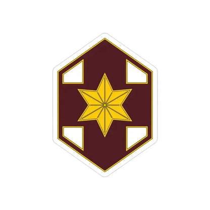 804 Medical Brigade 2 (U.S. Army) REVERSE PRINT Transparent Die-Cut STICKER 3 Inch Die-Cut Transparent - The Sticker Space