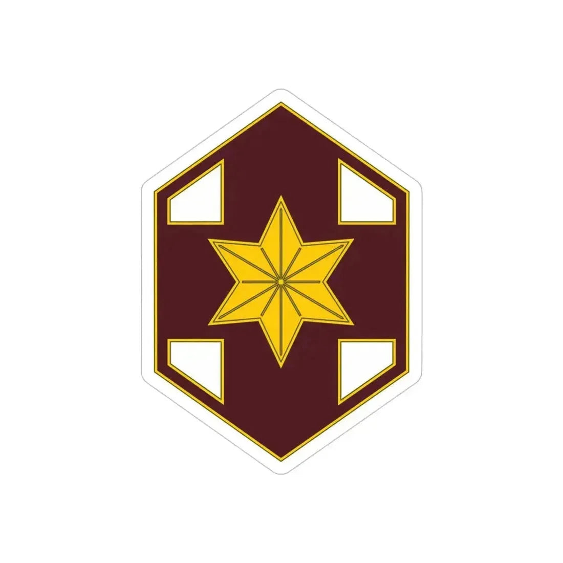 804 Medical Brigade 2 (U.S. Army) REVERSE PRINT Transparent Die-Cut STICKER 4 Inch Die-Cut Transparent - The Sticker Space