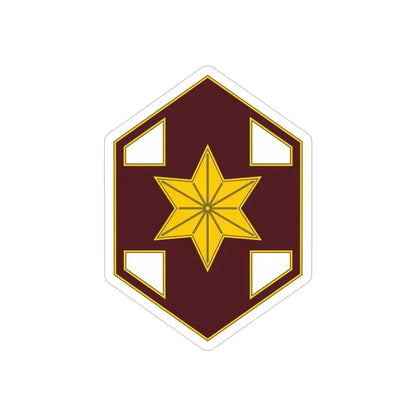 804 Medical Brigade 2 (U.S. Army) REVERSE PRINT Transparent Die-Cut STICKER 4 Inch Die-Cut Transparent - The Sticker Space
