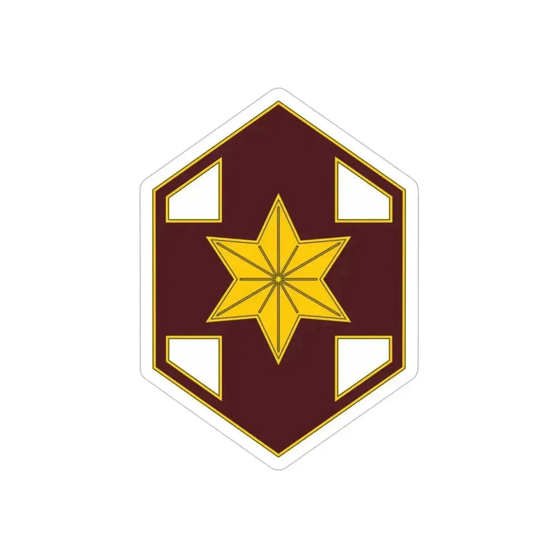 804 Medical Brigade 2 (U.S. Army) REVERSE PRINT Transparent Die-Cut STICKER 5 Inch Die-Cut Transparent - The Sticker Space