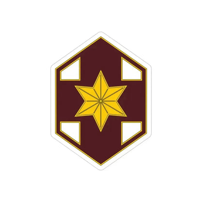804 Medical Brigade 2 (U.S. Army) REVERSE PRINT Transparent Die-Cut STICKER 5 Inch Die-Cut Transparent - The Sticker Space