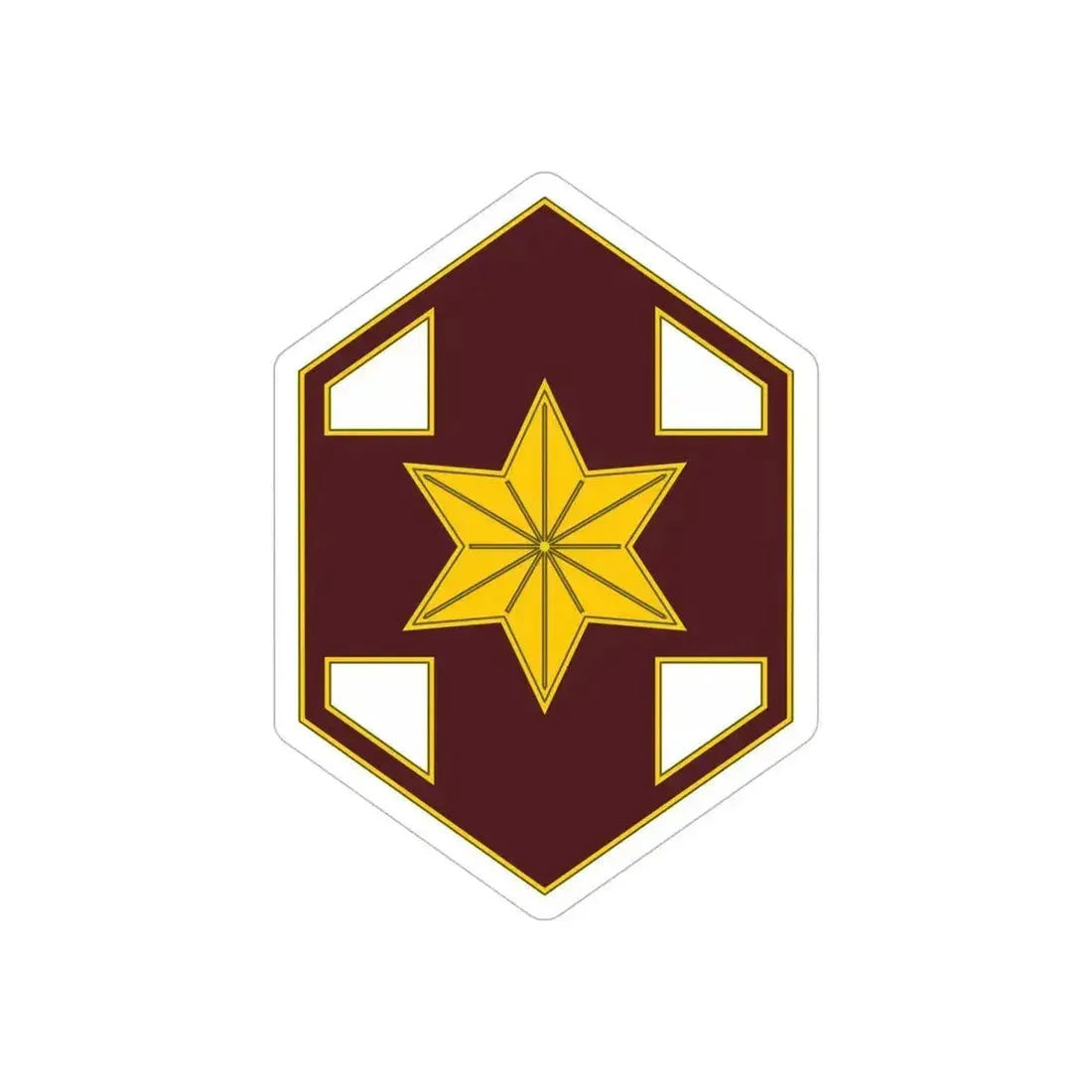 804 Medical Brigade 2 (U.S. Army) REVERSE PRINT Transparent Die-Cut STICKER 6 Inch Die-Cut Transparent - The Sticker Space