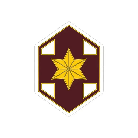 804 Medical Brigade 2 (U.S. Army) REVERSE PRINT Transparent Die-Cut STICKER 6 Inch Die-Cut Transparent - The Sticker Space