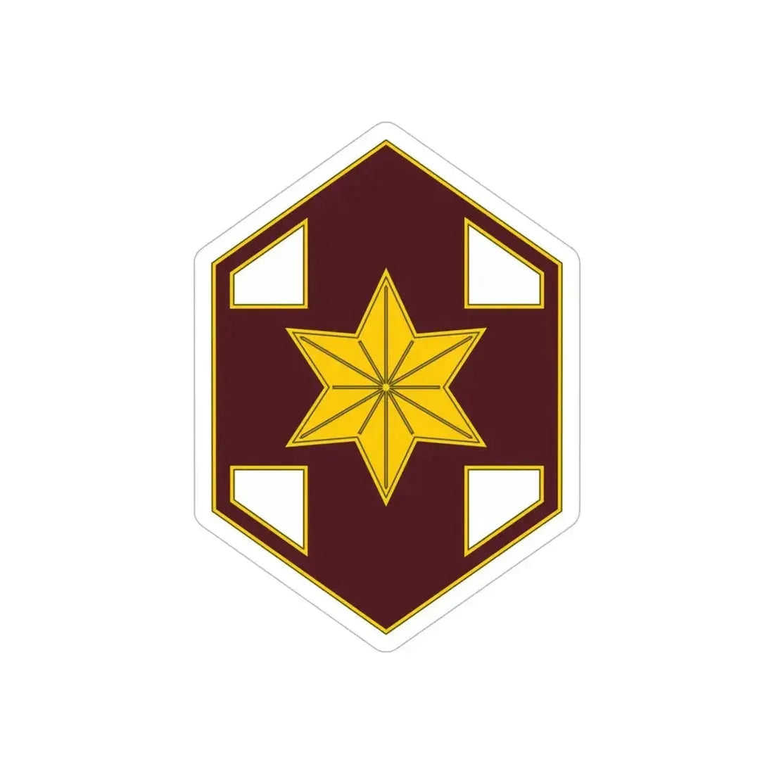 804 Medical Brigade 2 (U.S. Army) REVERSE PRINT Transparent Die-Cut STICKER - The Sticker Space