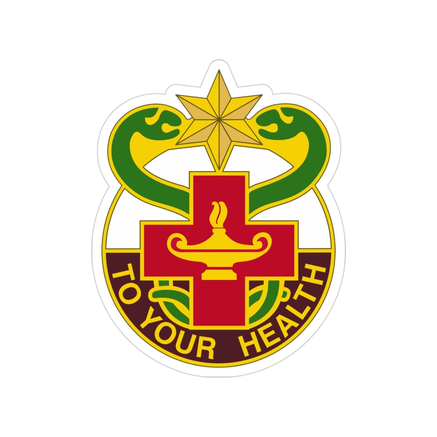 804 Medical Brigade 3 (U.S. Army) Transparent STICKER Die-Cut Vinyl Decal-3 Inch-The Sticker Space