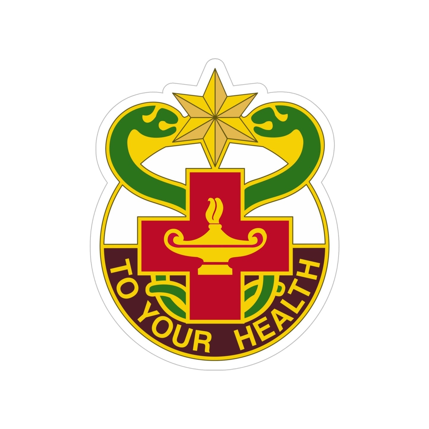 804 Medical Brigade 3 (U.S. Army) Transparent STICKER Die-Cut Vinyl Decal-6 Inch-The Sticker Space