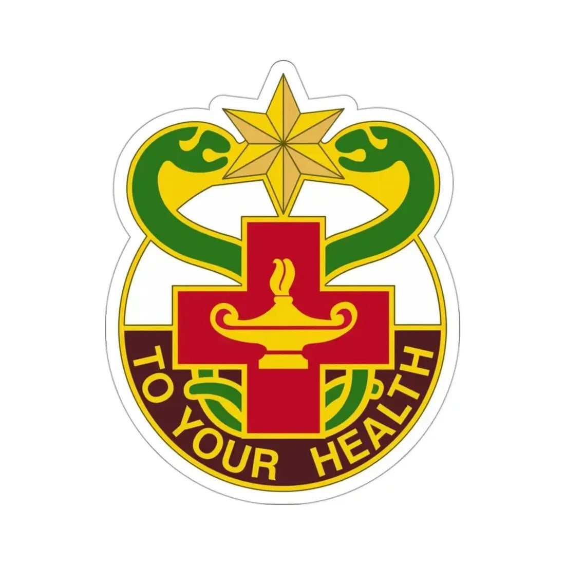 804 Medical Brigade 3 (U.S. Army) STICKER Vinyl Die-Cut Decal 3 Inch - The Sticker Space