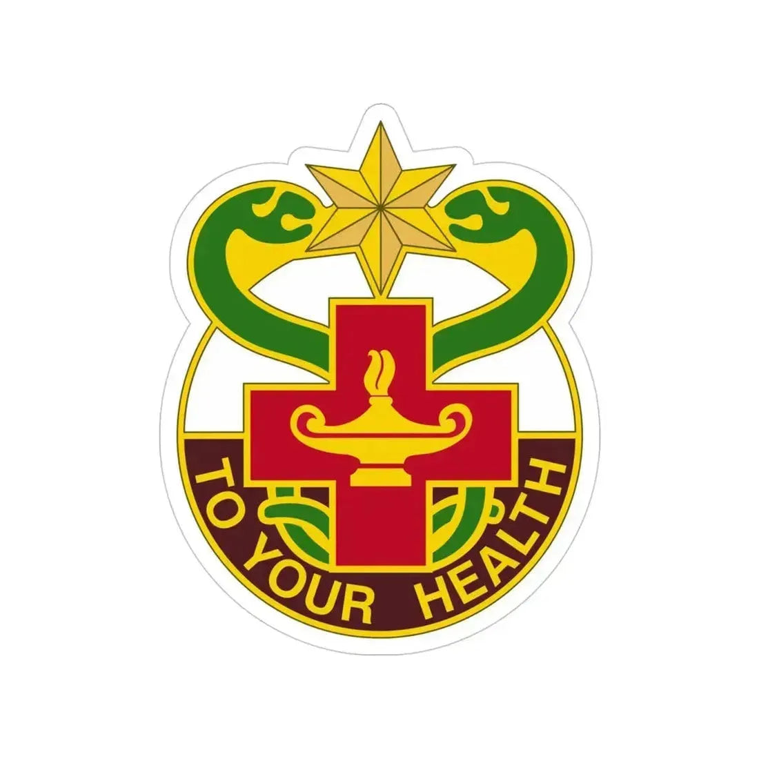 804 Medical Brigade 3 (U.S. Army) Transparent STICKER Die-Cut Vinyl Decal 4 Inch - The Sticker Space