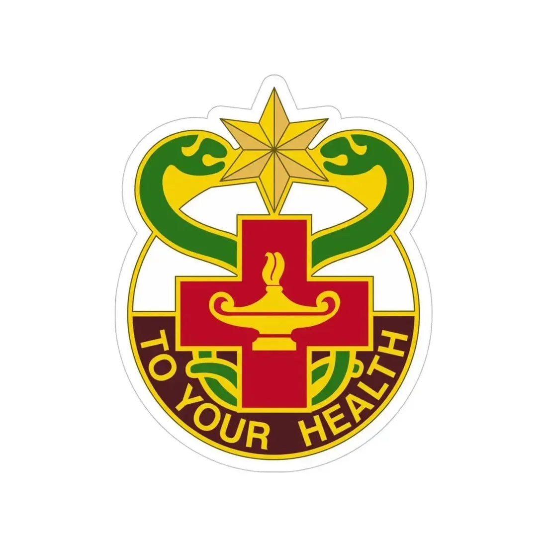 804 Medical Brigade 3 (U.S. Army) Transparent STICKER Die-Cut Vinyl Decal - The Sticker Space
