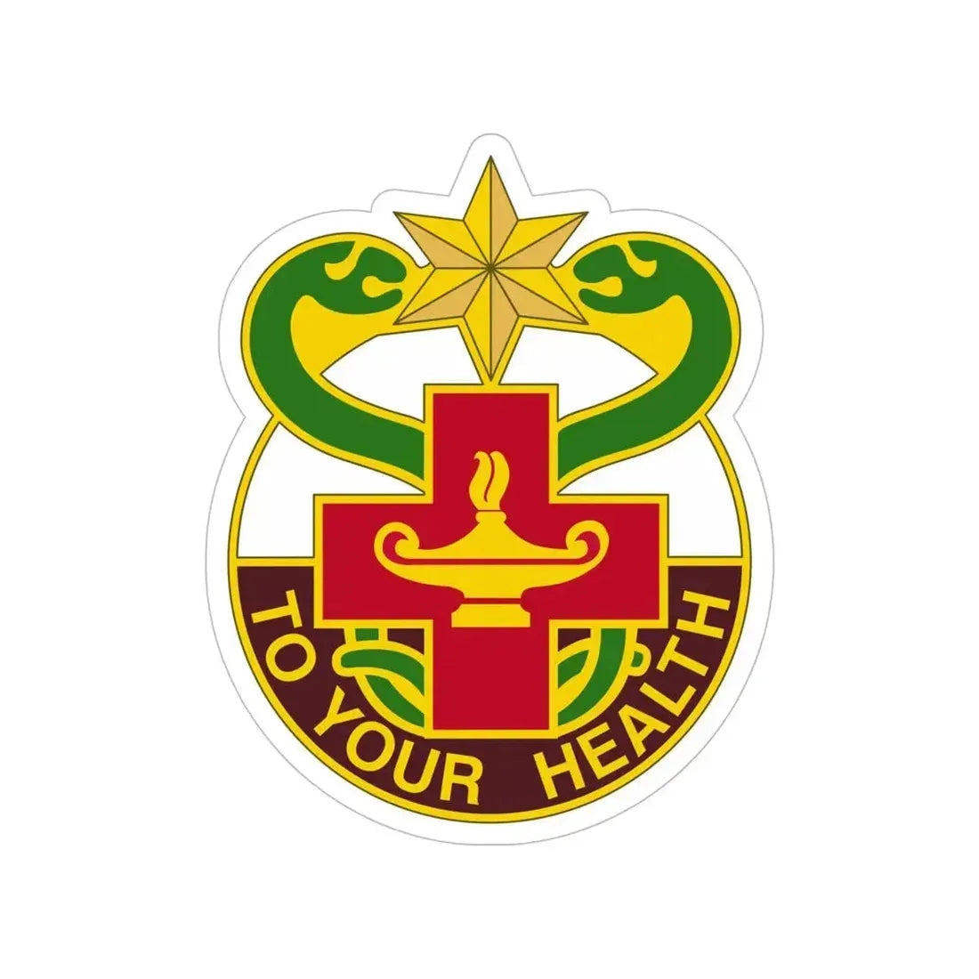 804 Medical Brigade 3 (U.S. Army) Transparent STICKER Die-Cut Vinyl Decal - The Sticker Space