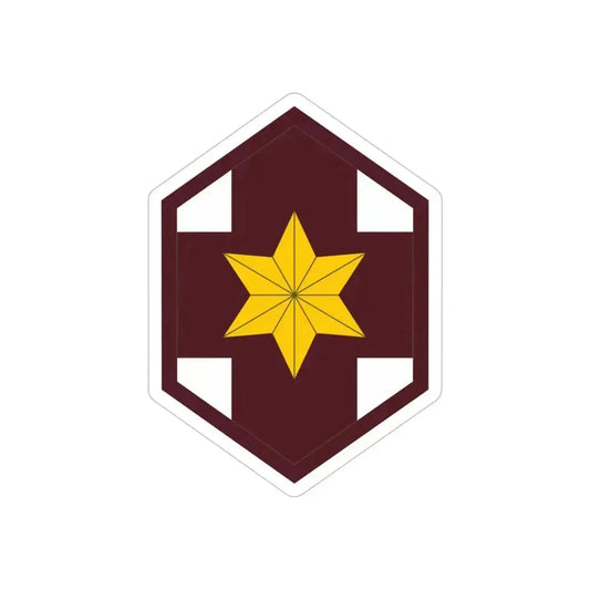 804 Medical Brigade (U.S. Army) REVERSE PRINT Transparent Die-Cut STICKER 6 Inch Die-Cut Transparent - The Sticker Space