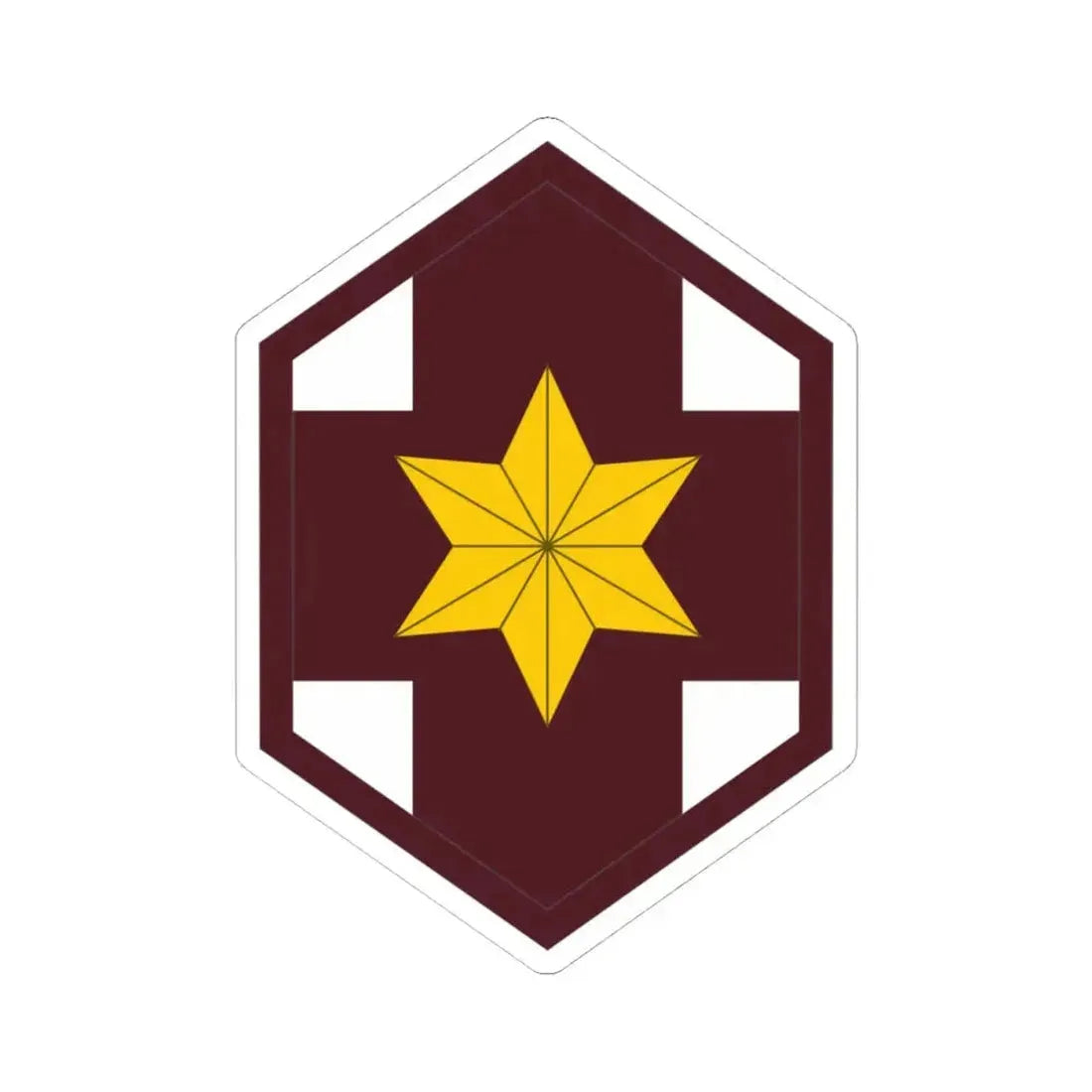 804 Medical Brigade (U.S. Army) STICKER Vinyl Kiss-Cut Decal 4 Inch White - The Sticker Space