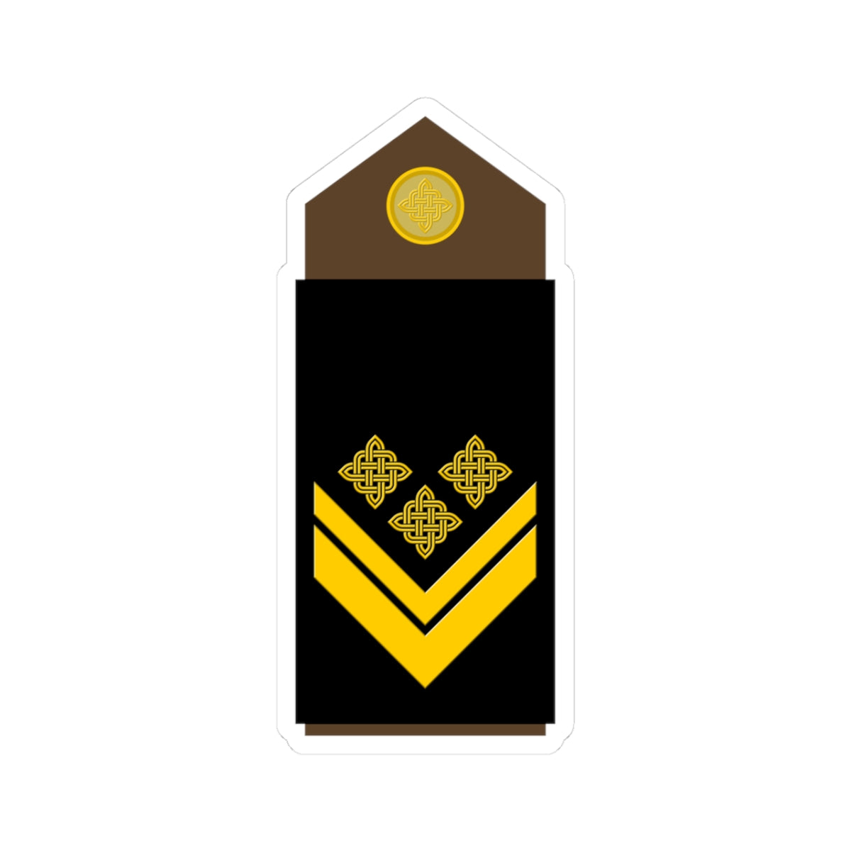 Army HRV OR 09 (Croatia) (Military Rank) STICKER Vinyl Kiss-Cut Decal