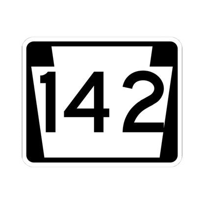 PA-142 (Pennsylvania) (Road Sign) STICKER Vinyl Kiss-Cut Decal